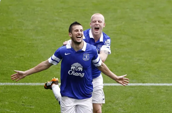 Framed Print : Triumphant Everton: Arteta's Own Goal (3-0) - Mirallas, Naismith Celebrate Framed Print : Triumphant Everton: Arteta's Own Goal (3-0) - Mirallas, Naismith Celebrate