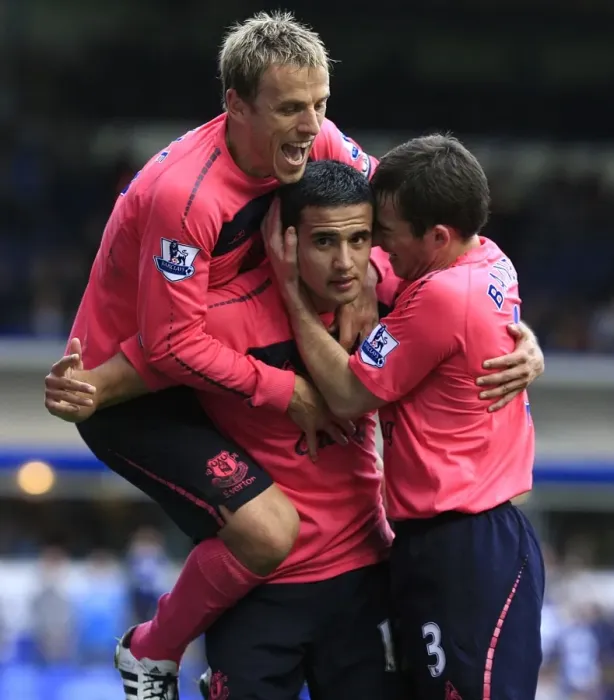 Framed Print : Triumphant Trio: Cahill, Baines, and Neville's Double Celebration (Everton Football Club) Framed Print : Triumphant Trio: Cahill, Baines, and Neville's Double Celebration (Everton Football Club)