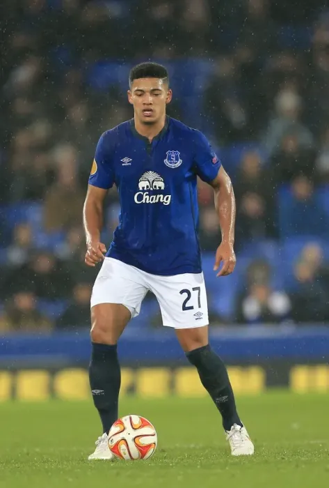 Framed Print : Tyias Browning in Action: Everton vs FK Krasnodar, UEFA Europa League Group H, Goodison Park