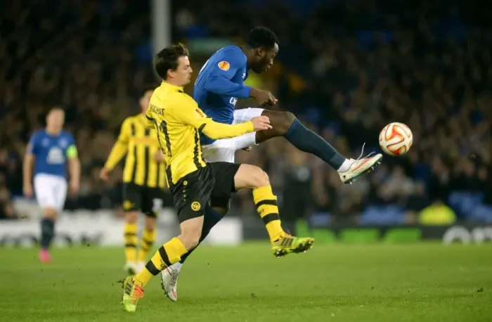 Framed Print : UEFA Europa League - Round of 32 - Second Leg - Everton v BSC Young Boys - Goodison Park