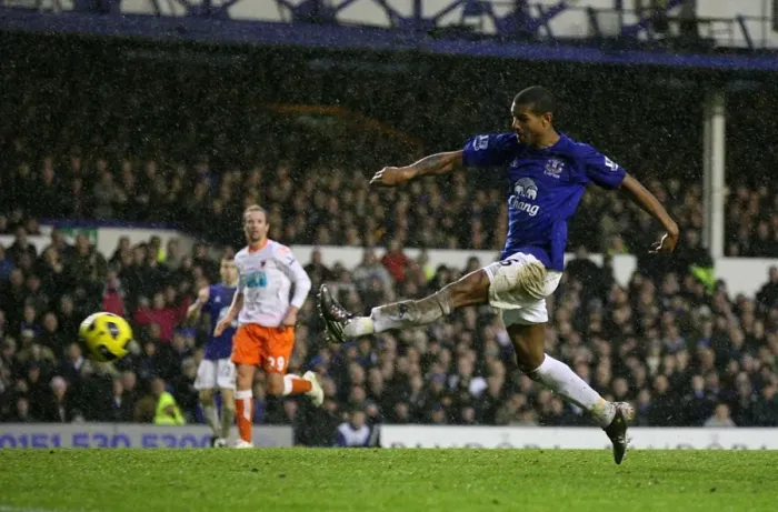 Framed Print : Unforgettable Moment: Jermaine Beckford's Game-winning Goal in Everton's 4-0 Victory (05.02.2011, Goodison Park) Framed Print : Unforgettable Moment: Jermaine Beckford's Game-winning Goal in Everton's 4-0 Victory (05.02.2011, Goodison Park)