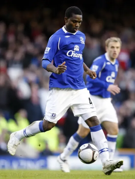 Framed Print : Unforgettable Yobo: Everton's Heroic Performance in FA Cup Quarterfinal vs. Middlesbrough (08 / 09) Framed Print : Unforgettable Yobo: Everton's Heroic Performance in FA Cup Quarterfinal vs. Middlesbrough (08 / 09)