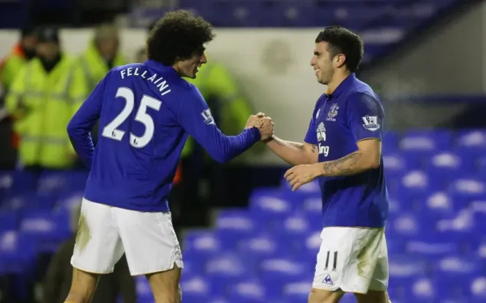 Framed Print : United in Triumph: Stracqualursi and Fellaini's FA Cup Goal Celebration Framed Print : United in Triumph: Stracqualursi and Fellaini's FA Cup Goal Celebration