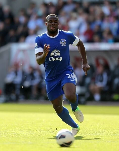 Victor Anichebe Scores the Third Goal in Everton's 3-0 Win Over Swansea City (September 22, 2012)