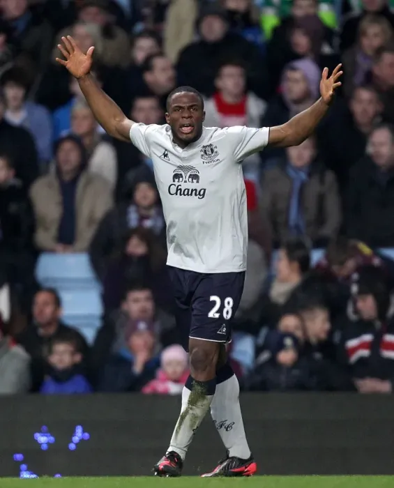 Framed Print : Victor Anichebe's Goal: Kick-Starting Everton's Premier League Victory Against Aston Villa (14 January 2012) Framed Print : Victor Anichebe's Goal: Kick-Starting Everton's Premier League Victory Against Aston Villa (14 January 2012)