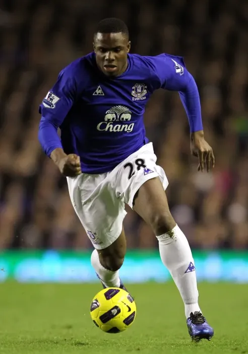 Framed Print : Victor Anichebe's Thrilling Goal: Everton vs. Wigan Athletic, Barclays Premier League (11 December 2010, Goodison Park) Framed Print : Victor Anichebe's Thrilling Goal: Everton vs. Wigan Athletic, Barclays Premier League (11 December 2010, Goodison Park)