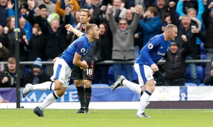 Framed Print : Wayne Rooney's Goal: Everton vs. Arsenal at Goodison Park Framed Print : Wayne Rooney's Goal: Everton vs. Arsenal at Goodison Park