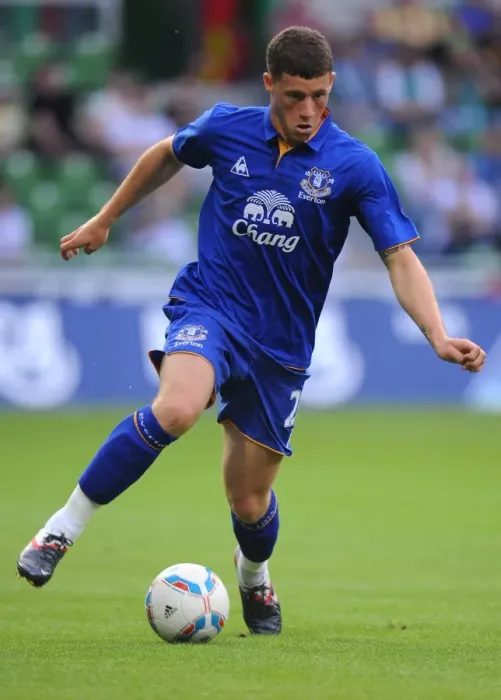Framed Print : Weserstadion Showdown: Ross Barkley and Everton vs. Werder Bremel (2011)