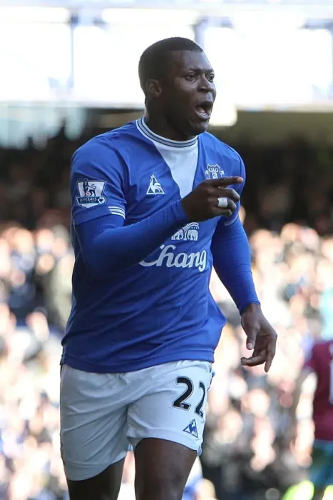 Framed Print : Yakubu's Double: Everton's Second Goal vs. West Ham United, Barclays Premier League, Goodison Park Framed Print : Yakubu's Double: Everton's Second Goal vs. West Ham United, Barclays Premier League, Goodison Park