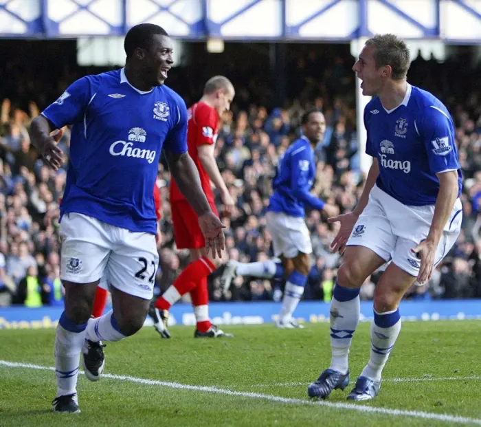 Framed Print : Yakubu's Historic Goal: Everton's First Against Middlesbrough in 2008 Premier League Framed Print : Yakubu's Historic Goal: Everton's First Against Middlesbrough in 2008 Premier League