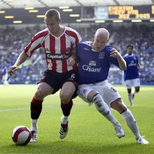 Phil Jagielka Print - Sheffield United vs Everton FC Phil Jagielka Print - Sheffield United vs Everton FC