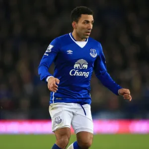 Aaron Lennon in Action: Everton vs. Tottenham Hotspur at Goodison Park - Barclays Premier League