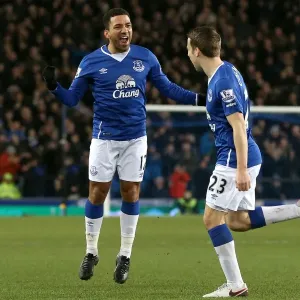 Aaron Lennon's Thrilling First Goal: Everton vs Newcastle United, Barclays Premier League, Goodison Park Aaron Lennon's Thrilling First Goal: Everton vs Newcastle United, Barclays Premier League, Goodison Park