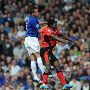 Aerial Battle at Goodison Park: Jagielka vs Mwaruwari (Everton vs Blackburn Rovers, BPL, 16 April 2011) Aerial Battle at Goodison Park: Jagielka vs Mwaruwari (Everton vs Blackburn Rovers, BPL, 16 April 2011)