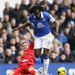 Agger vs. Lukaku Print - Everton FC Match Photo 23-11-2013 Agger vs. Lukaku Print - Everton FC Match Photo 23-11-2013