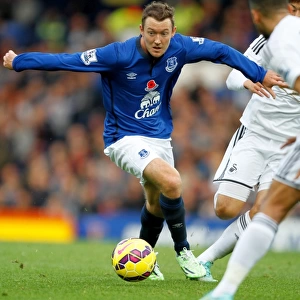 Aidan McGeady in Action: Everton vs Swansea City at Goodison Park - Barclays Premier League