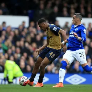 Alex Iwobi Scores Arsenal's Second Goal: Everton vs Arsenal, Barclays Premier League - Goodison Park Alex Iwobi Scores Arsenal's Second Goal: Everton vs Arsenal, Barclays Premier League - Goodison Park