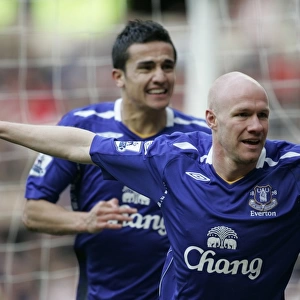 Andrew Johnson and Tim Cahill: Everton's Unforgettable Goal Celebration vs. Sunderland (07/08 Season)