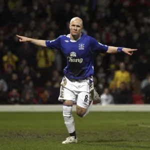 Andy Johnson's Euphoric Celebration: Everton's Unforgettable Second Goal vs. Watford