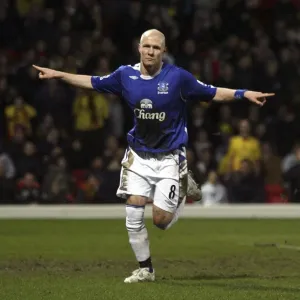 Andy Johnson Print - Everton's Second Goal Celebration Andy Johnson Print - Everton's Second Goal Celebration