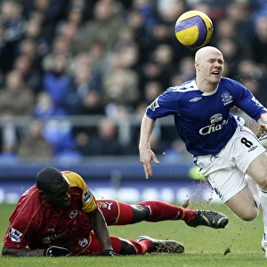 Andy Johnson's Thrilling Performance Against Ibrahima Sonko: Everton's Star Striker Shines in Everton vs. Reading (14/01/07)