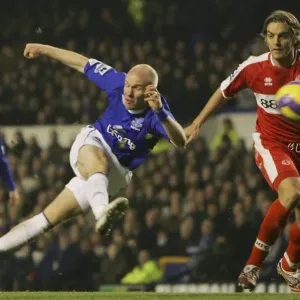 Andy Johnson's Thunderous Shot: Everton's Victory Over Middlesbrough Andy Johnson's Thunderous Shot: Everton's Victory Over Middlesbrough