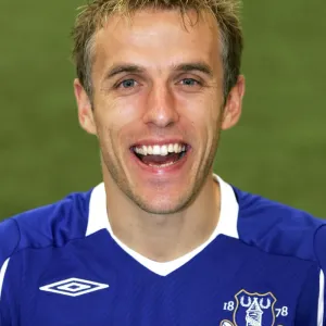 Andy Van der Meyde in Everton FC Team Photocall Print Andy Van der Meyde in Everton FC Team Photocall Print