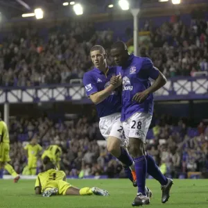 Anichebe and Barkley's Unlikely Celebration: Sheffield United's Own Goal Secures Everton's Carling Cup Victory (2011) Anichebe and Barkley's Unlikely Celebration: Sheffield United's Own Goal Secures Everton's Carling Cup Victory (2011)