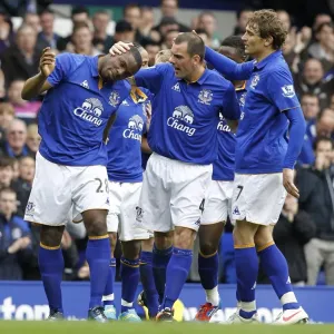 Anichebe Scores His Second: Everton's Victory Moment vs. West Bromwich Albion (31 March 2012, Goodison Park) Anichebe Scores His Second: Everton's Victory Moment vs. West Bromwich Albion (31 March 2012, Goodison Park)