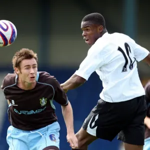 Anichebe vs Morgan: Everton's Star Forward Clashes with Bury Defender in 2007 Pre-Season Friendly Anichebe vs Morgan: Everton's Star Forward Clashes with Bury Defender in 2007 Pre-Season Friendly