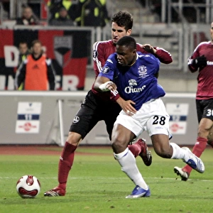 Anichebe Wins Controversial Penalty for Everton against Nurnberg in UEFA Cup