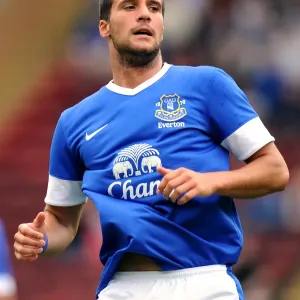Apostolos Vellios in Action: Motherwell vs. Everton Pre-Season Friendly at Fir Park Stadium