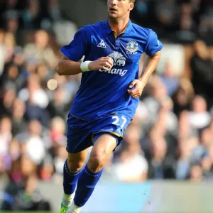 Apostolos Vellios Scores the Winner for Everton Against Fulham in the Barclays Premier League (23 October 2011)