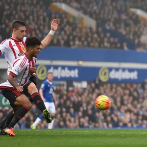 Arouna Kone Scores Everton's Second Goal Against Sunderland at Goodison Park Arouna Kone Scores Everton's Second Goal Against Sunderland at Goodison Park