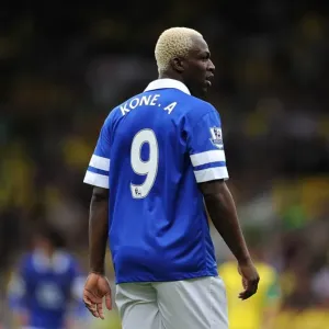 Arouna Kone Print - Norwich City vs Everton 2013 Arouna Kone Print - Norwich City vs Everton 2013