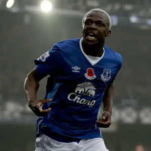 Arouna Kone's Fifth Goal Celebration: Everton vs. Sunderland in the Premier League Arouna Kone's Fifth Goal Celebration: Everton vs. Sunderland in the Premier League