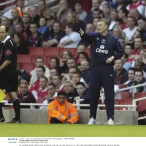 Arsenal v Everton - Everton manager David Moyes during the match Arsenal v Everton - Everton manager David Moyes during the match