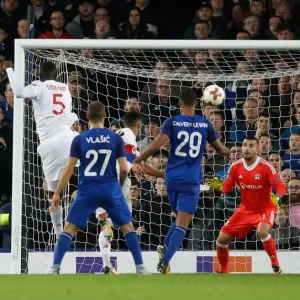 Ashley Williams Scores First Goal for Everton: UEFA Europa League vs. Olympique Lyonnais, Group E - Goodison Park Ashley Williams Scores First Goal for Everton: UEFA Europa League vs. Olympique Lyonnais, Group E - Goodison Park