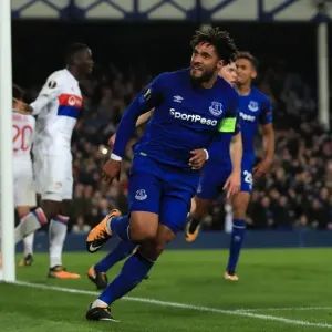 Ashley Williams Scores First Goal: Everton vs. Olympique Lyonnais, UEFA Europa League, Goodison Park Ashley Williams Scores First Goal: Everton vs. Olympique Lyonnais, UEFA Europa League, Goodison Park