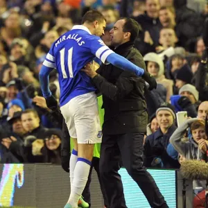 Premier League Prints: Everton 2 V Aston Villa 1 : Goodison Park : 01-02-2014