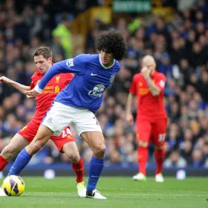 Premier League Poster Print Collection: Everton 2 v Liverpool 2 : Goodison Park : 28-10-2012