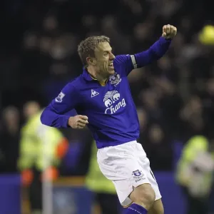 Barclays Premier League Prints: 31 January 2012, Everton V Manchester City