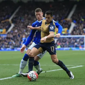 Barkley vs. Sanchez: Intense Rivalry at Goodison Park - Everton vs. Arsenal, Barclays Premier League Barkley vs. Sanchez: Intense Rivalry at Goodison Park - Everton vs. Arsenal, Barclays Premier League