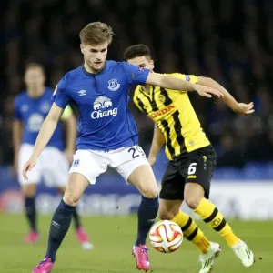A Battle for the Ball: Everton vs BSC Young Boys - UEFA Europa League Round of 32, Goodison Park A Battle for the Ball: Everton vs BSC Young Boys - UEFA Europa League Round of 32, Goodison Park