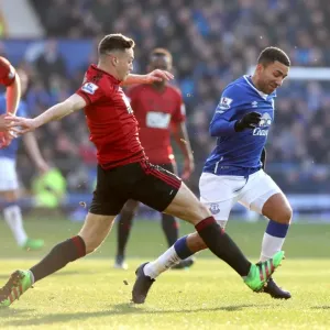 A Battle for the Ball: Everton vs. West Bromwich Albion - Goodison Park A Battle for the Ball: Everton vs. West Bromwich Albion - Goodison Park