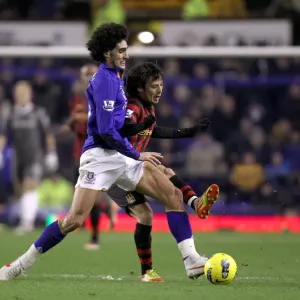 Battle for the Ball: Fellaini vs. Silva - Everton vs. Manchester City (31 January 2012) Battle for the Ball: Fellaini vs. Silva - Everton vs. Manchester City (31 January 2012)