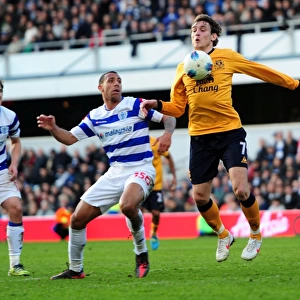 Battle for the Ball: Ferdinand vs. Jelavic - Everton vs. Queens Park Rangers, Premier League Clash (03 March 2012)