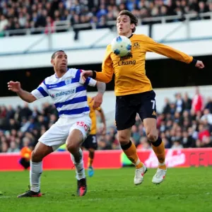 Battle for the Ball: Ferdinand vs. Jelavic - Everton vs. Queens Park Rangers, Premier League Clash (03 March 2012) Battle for the Ball: Ferdinand vs. Jelavic - Everton vs. Queens Park Rangers, Premier League Clash (03 March 2012)