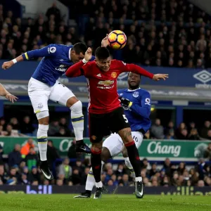 Premier League Photographic Print Collection: Everton v Manchester United - Goodison Park