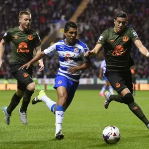 Battle for the Ball: Hurtado vs Funes Mori & McCarthy - Everton vs Reading, Capital One Cup Battle for the Ball: Hurtado vs Funes Mori & McCarthy - Everton vs Reading, Capital One Cup